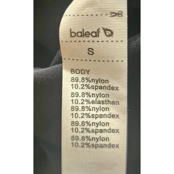 Set Of 3 Baleaf Long Sleeve Square Neck Crop Tops Black & Gray Womens Size S - Picture 13 of 15